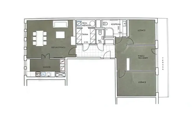 Prodej bytu 4+1, Praha - Vinohrady, Záhřebská, 87 m2