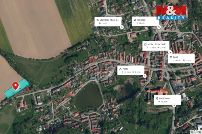 Prodej pozemku pro bydlení, Červená Řečice, 1600 m2