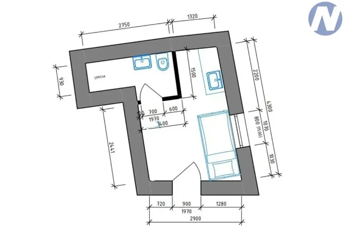 Pronájem obchodního prostoru, Vimperk, Svornosti, 20 m2