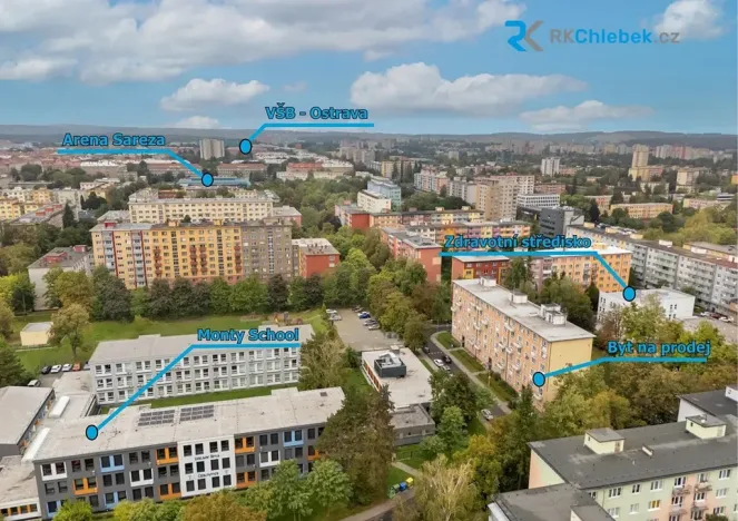 Prodej bytu 2+1, Ostrava, Španielova, 55 m2