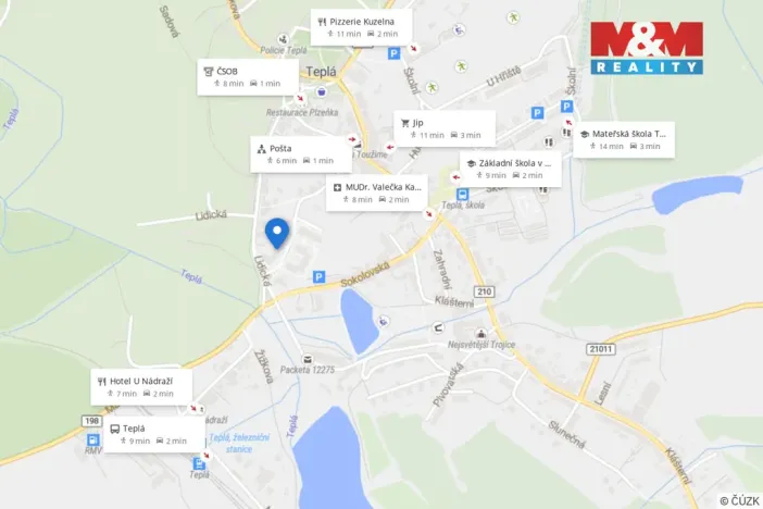 Prodej bytu 3+1, Teplá, Palackého, 68 m2