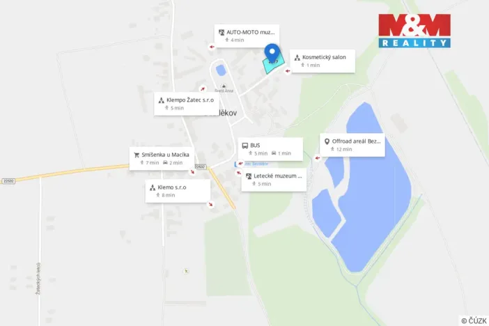 Prodej pozemku pro bydlení, Žatec - Bezděkov, 1148 m2