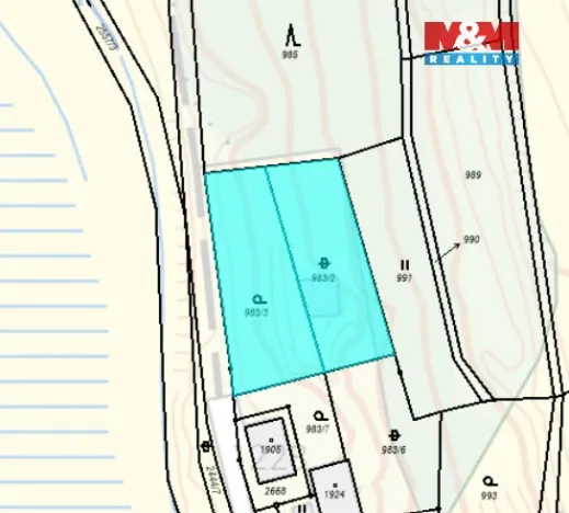 Prodej pozemku pro bydlení, Polná, Pod Kalvárií, 1251 m2