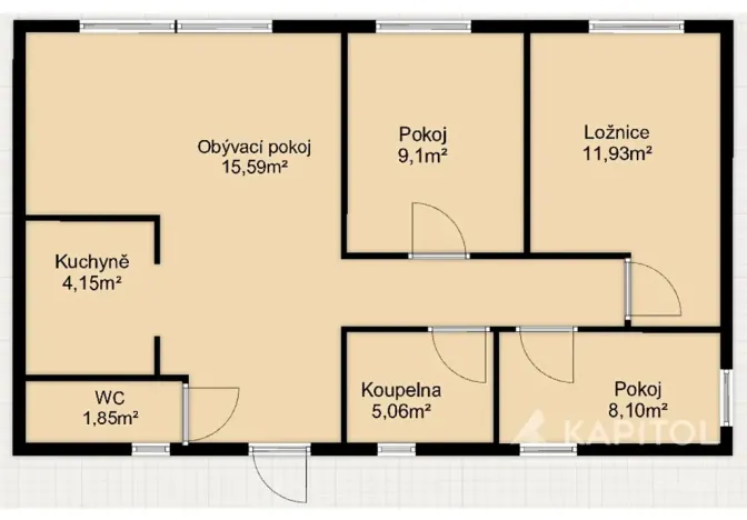 Prodej domu na klíč, Strupčice, 63 m2