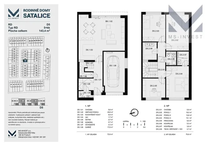 Prodej rodinného domu, Praha - Satalice, Trabantská, 143 m2
