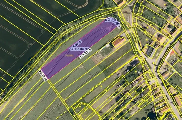 Prodej pozemku pro bydlení, Bohdalice-Pavlovice, 3936 m2