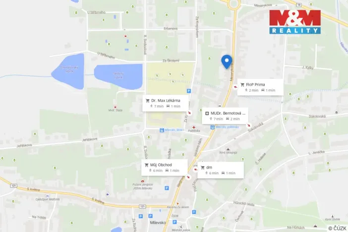 Pronájem bytu 2+kk, Milevsko, Masarykova, 48 m2