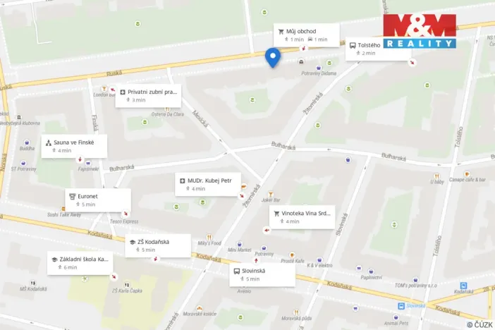 Prodej bytu 2+kk, Praha - Vršovice, Ruská, 42 m2