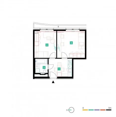 Pronájem bytu 2+1, Praha - Stodůlky, Mukařovského, 42 m2