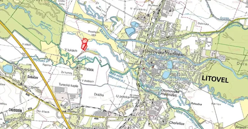 Prodej louky, Litovel, 6601 m2