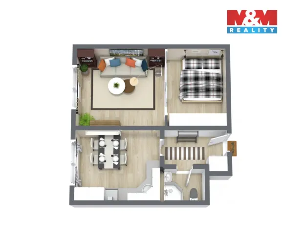 Prodej bytu 1+1, Brno - Veveří, Cihlářská, 43 m2