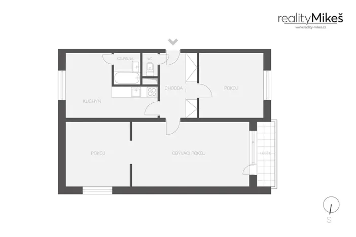 Prodej bytu 3+1, Liberec, Matoušova, 73 m2
