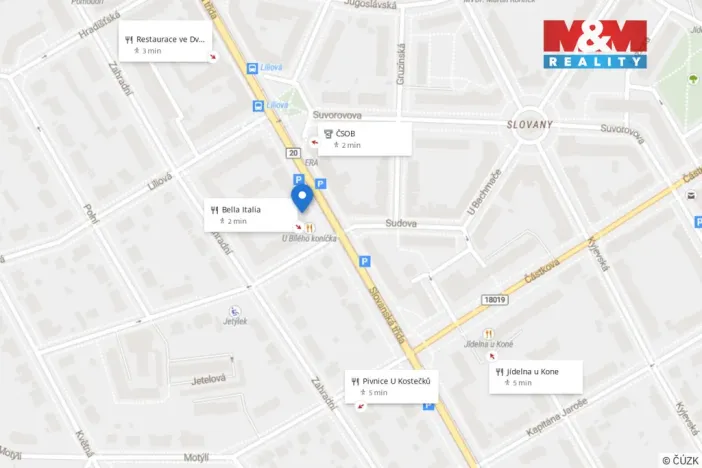 Pronájem kanceláře, Plzeň - Východní Předměstí, Slovanská, 73 m2