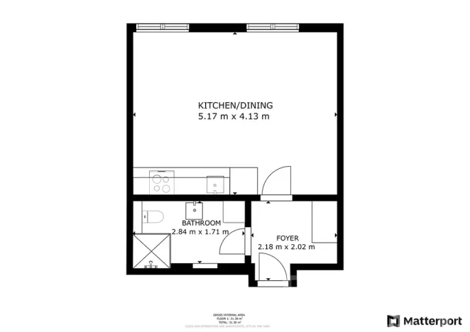 Pronájem bytu 1+kk, Praha - Karlín, Vítkova, 29 m2