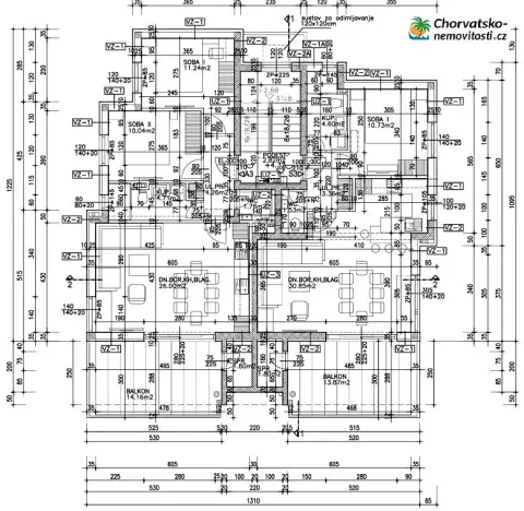 Prodej bytu 2+1, Novalja, Chorvatsko, 64 m2
