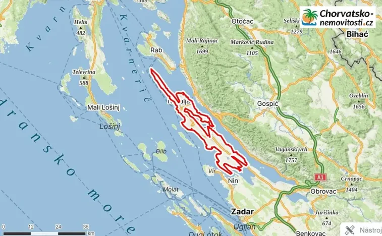 Prodej pozemku pro bydlení, Šimuni, Chorvatsko, 401 m2