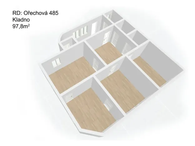 Prodej rodinného domu, Kladno, Ořechová, 97 m2