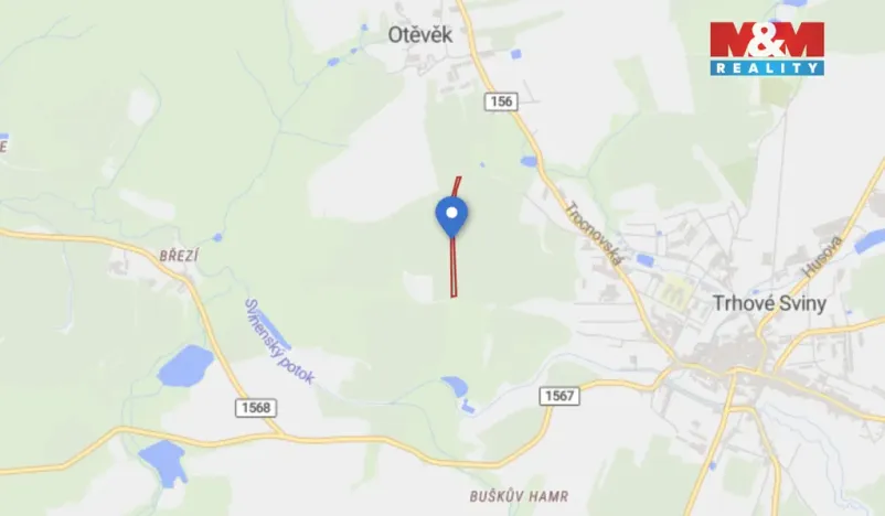 Prodej louky, Trhové Sviny, 9267 m2