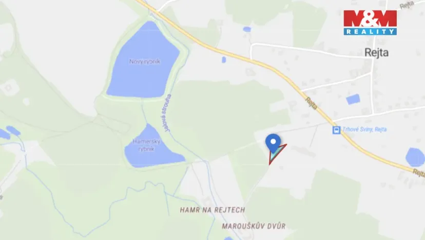 Prodej pozemku, Trhové Sviny, 879 m2