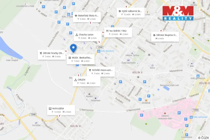 Pronájem bytu 2+kk, Kolín - Kolín II, Moravcova, 42 m2