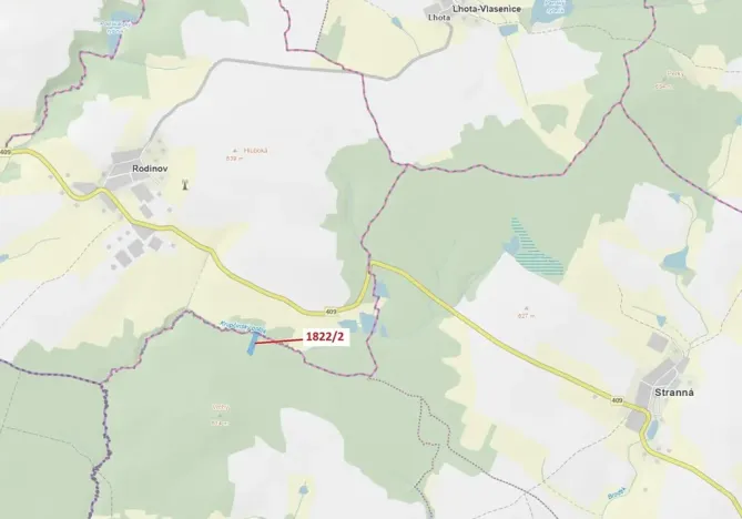 Dražba lesa, Žirovnice, 5108 m2