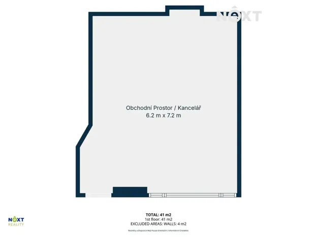 Pronájem obchodního prostoru, Jilemnice, Čsl. Legií, 41 m2