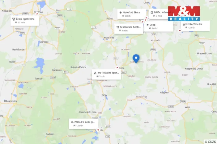 Prodej pozemku pro bydlení, Popovice - Kamenná Lhota, 1373 m2