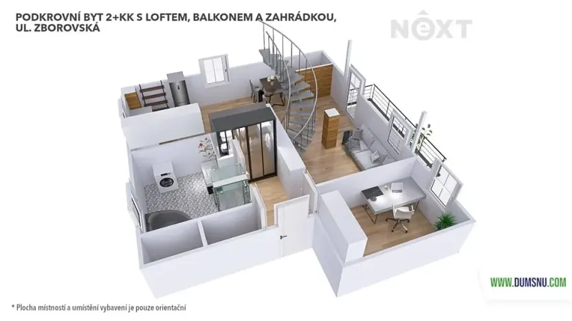 Pronájem bytu 2+kk, Šumperk, Zborovská, 83 m2