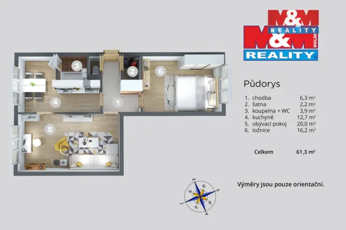Pronájem bytu 2+1, Ústí nad Labem - Severní Terasa, Pod Parkem, 61 m2