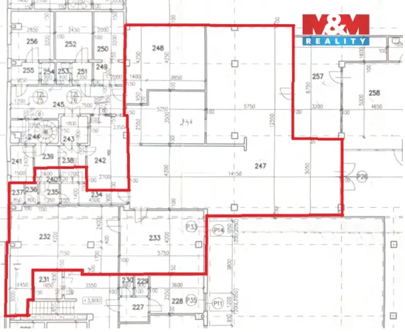 Pronájem obchodního prostoru, Orlová - Lutyně, Masarykova třída, 222 m2