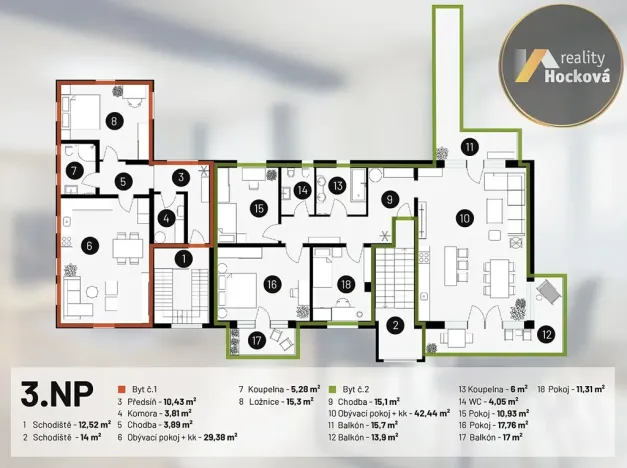 Pronájem bytu 4+kk, Jesenice, Do Potočin, 154 m2