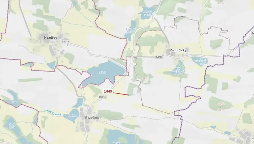 Dražba lesa, Hradiště, 638 m2