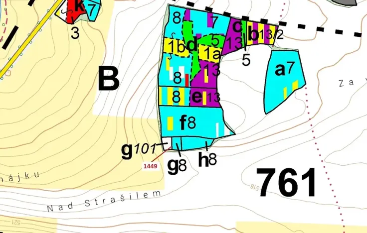 Dražba lesa, Hradiště, 638 m2