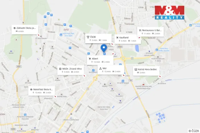 Prodej bytu 2+1, Kutná Hora - Šipší, Ortenova, 58 m2