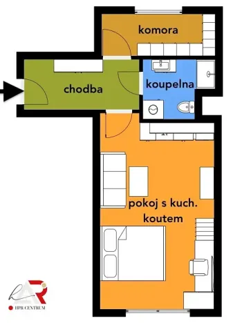 Prodej bytu 1+kk, Brno, Turgeněvova, 40 m2