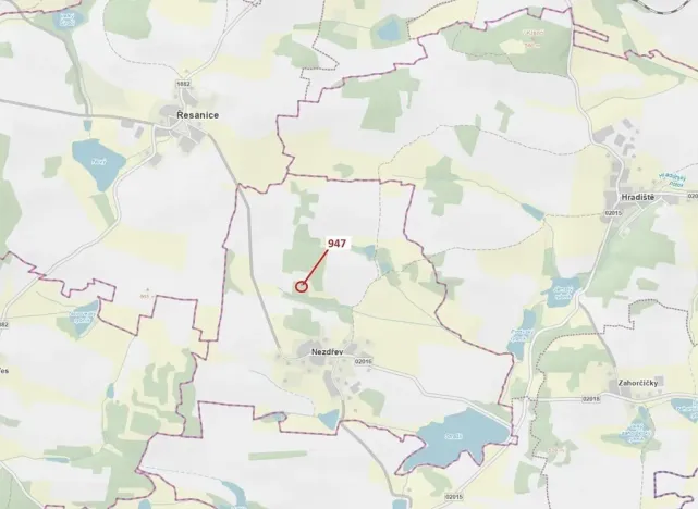 Dražba lesa, Nezdřev, 126 m2