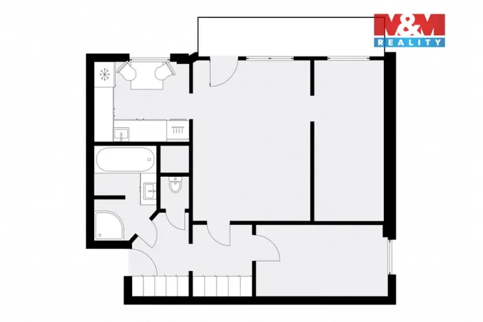 Prodej bytu 3+1, Praha - Braník, Údolní, 60 m2