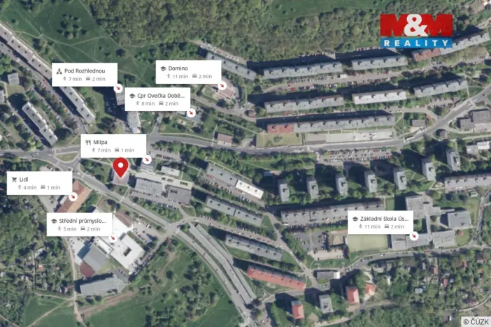 Pronájem komerční nemovitosti, Ústí nad Labem - Severní Terasa, Šrámkova, 32 m2