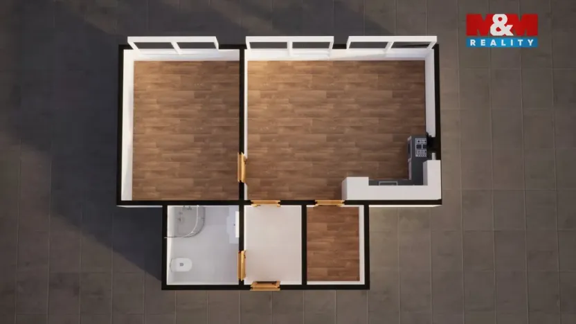 Pronájem bytu 2+kk, Jablonné v Podještědí, Zdislavy z Lemberka, 49 m2