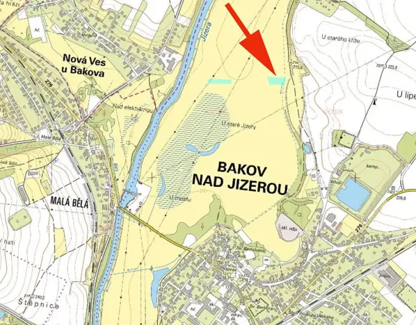 Prodej podílu louky, Bakov nad Jizerou, 1359 m2