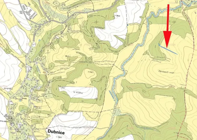 Prodej louky, Dubnice, 2403 m2