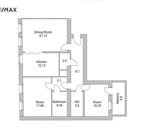 Pronájem bytu 3+1, Praha - Holešovice, Umělecká, 93 m2