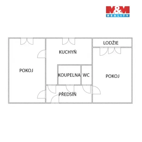 Pronájem bytu 2+1, Rychvald, Středová, 48 m2