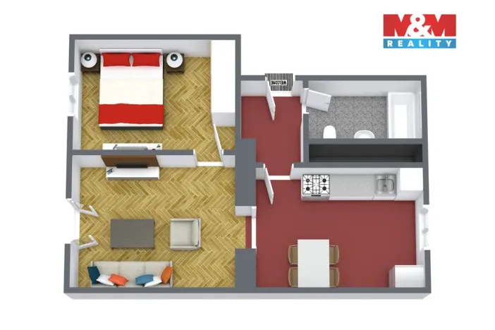 Prodej bytu 2+1, Horní Slavkov, Poštovní, 50 m2