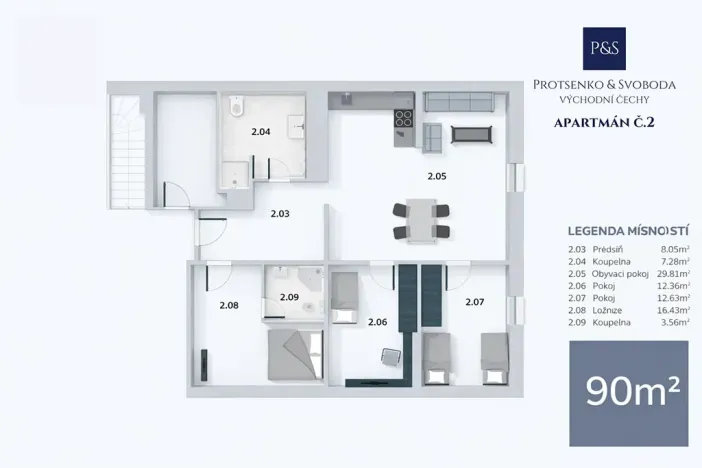 Prodej apartmánu, Prosečné, 349 m2
