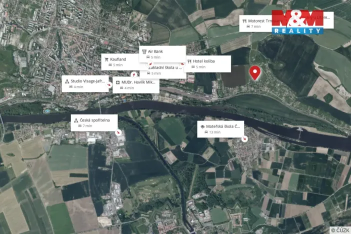 Prodej zahrady, Litoměřice, 964 m2