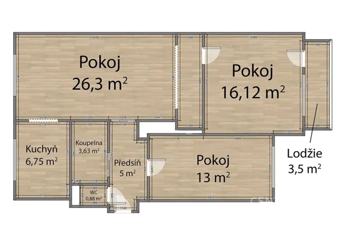 Prodej bytu 3+1, Plzeň, Pod Záhorskem, 63 m2