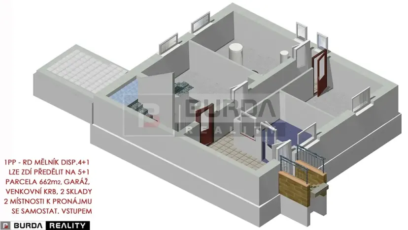 Prodej rodinného domu, Mělník, Komenského, 203 m2