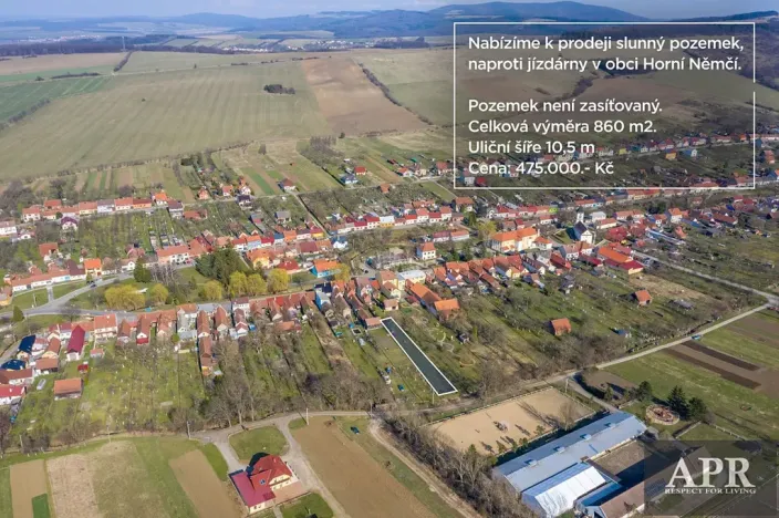 Prodej zahrady, Horní Němčí, 860 m2