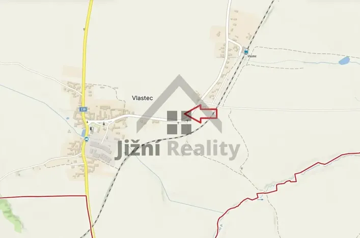 Prodej pozemku pro bydlení, Vlastec, 1043 m2